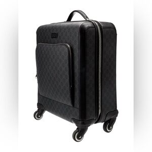 Gucci Leather GG Supreme Suitcase